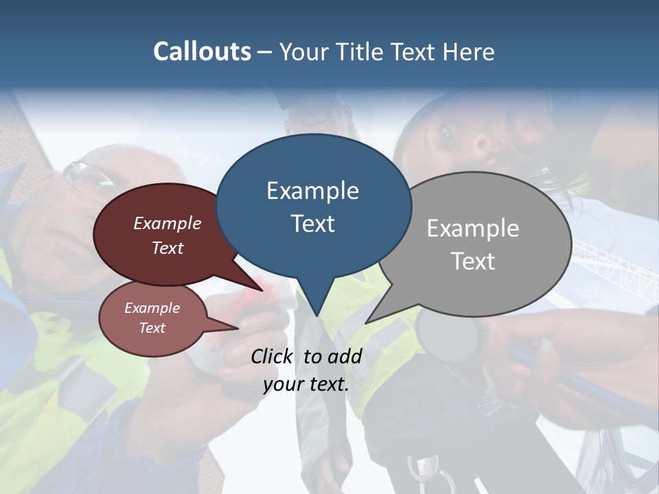 A Group Of People Standing In A Circle Holding Something PowerPoint Template