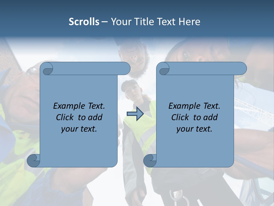 A Group Of People Standing In A Circle Holding Something PowerPoint Template