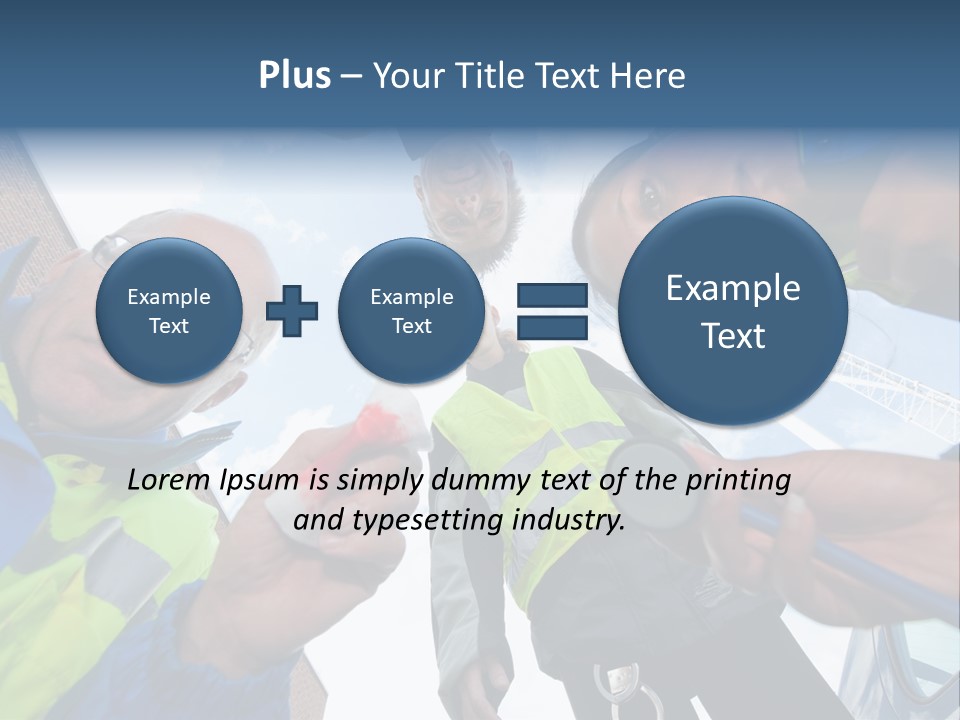 A Group Of People Standing In A Circle Holding Something PowerPoint Template