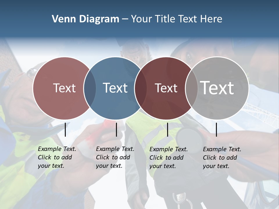 A Group Of People Standing In A Circle Holding Something PowerPoint Template