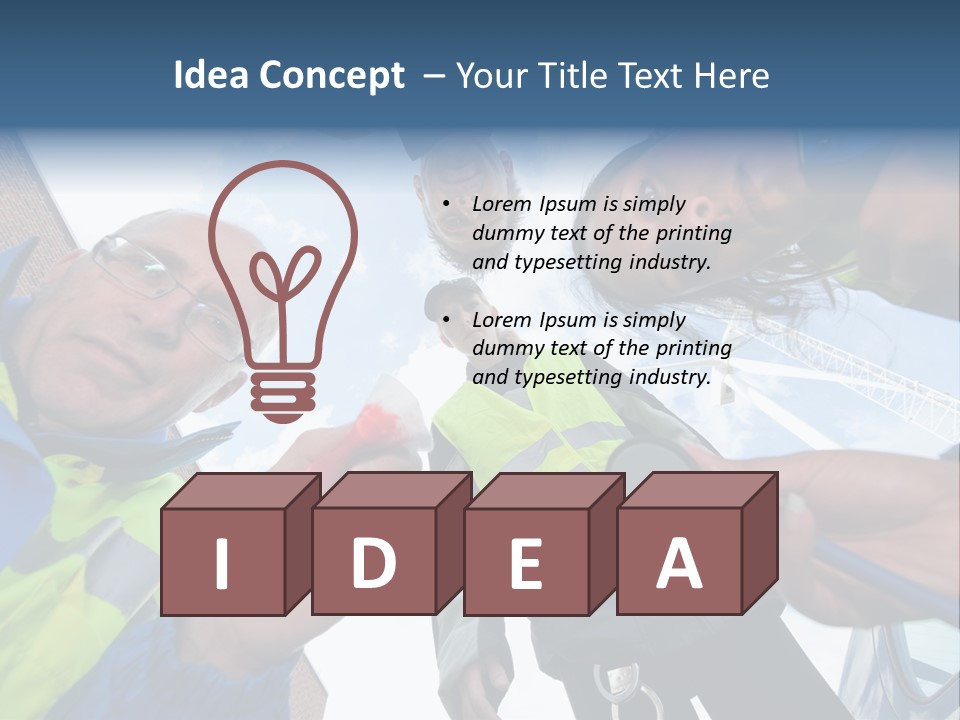 A Group Of People Standing In A Circle Holding Something PowerPoint Template