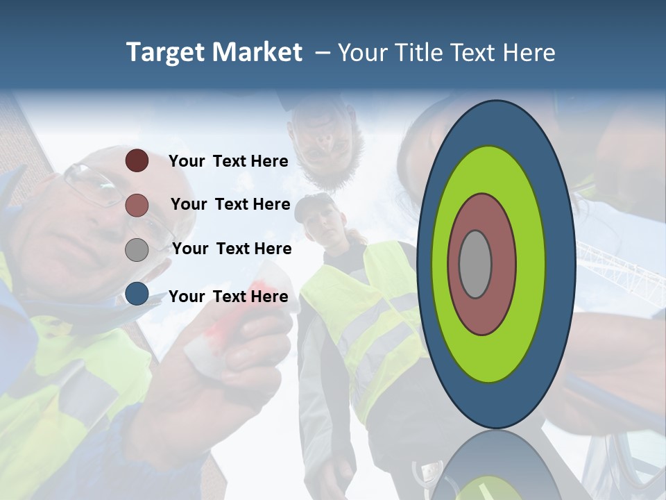 A Group Of People Standing In A Circle Holding Something PowerPoint Template