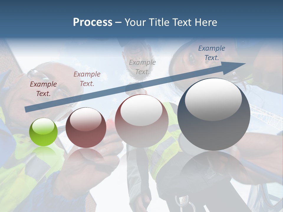 A Group Of People Standing In A Circle Holding Something PowerPoint Template