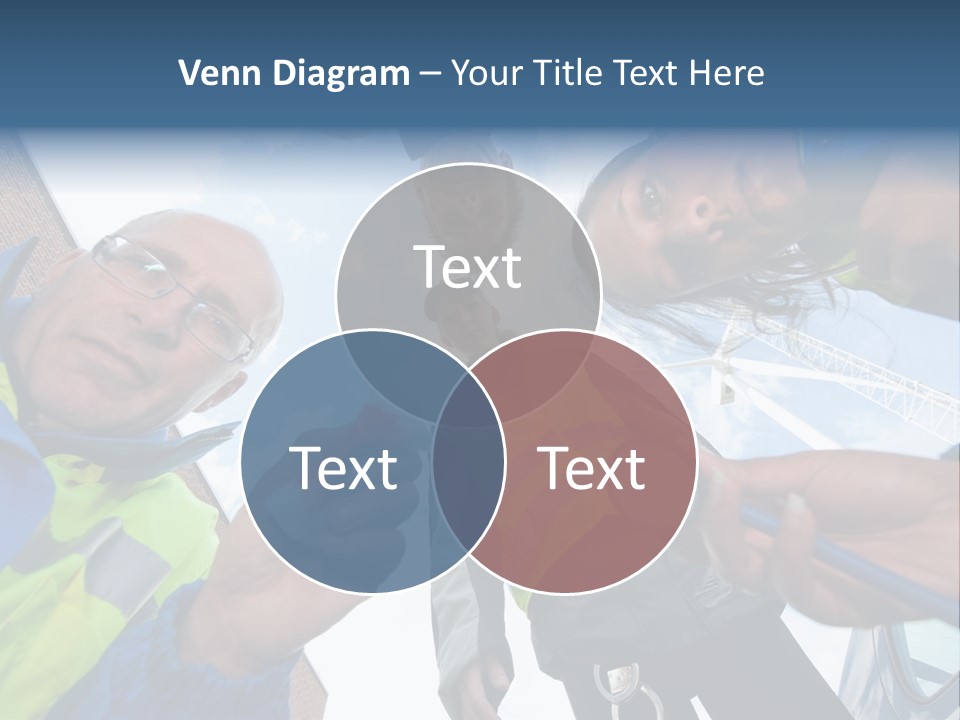 A Group Of People Standing In A Circle Holding Something PowerPoint Template