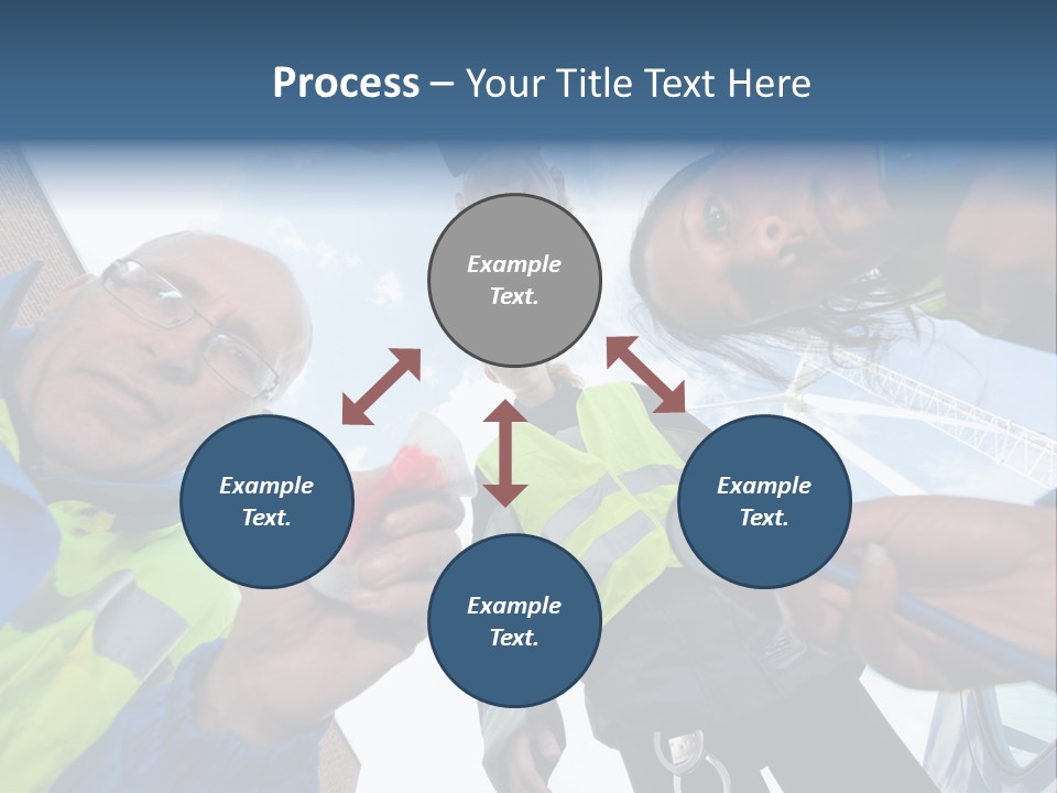 A Group Of People Standing In A Circle Holding Something PowerPoint Template