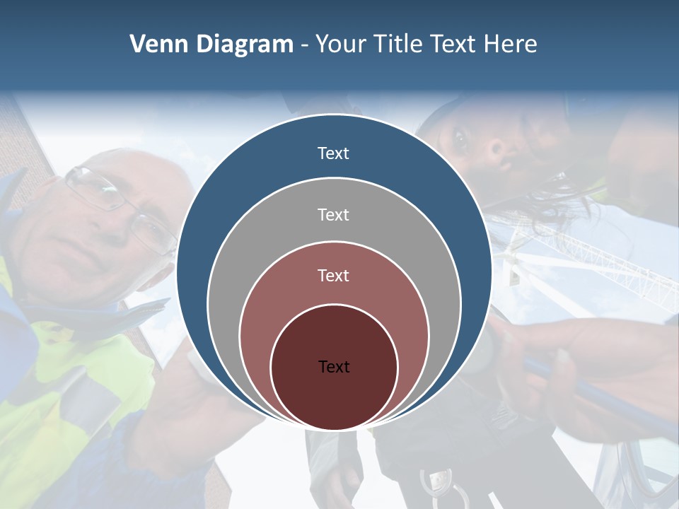A Group Of People Standing In A Circle Holding Something PowerPoint Template