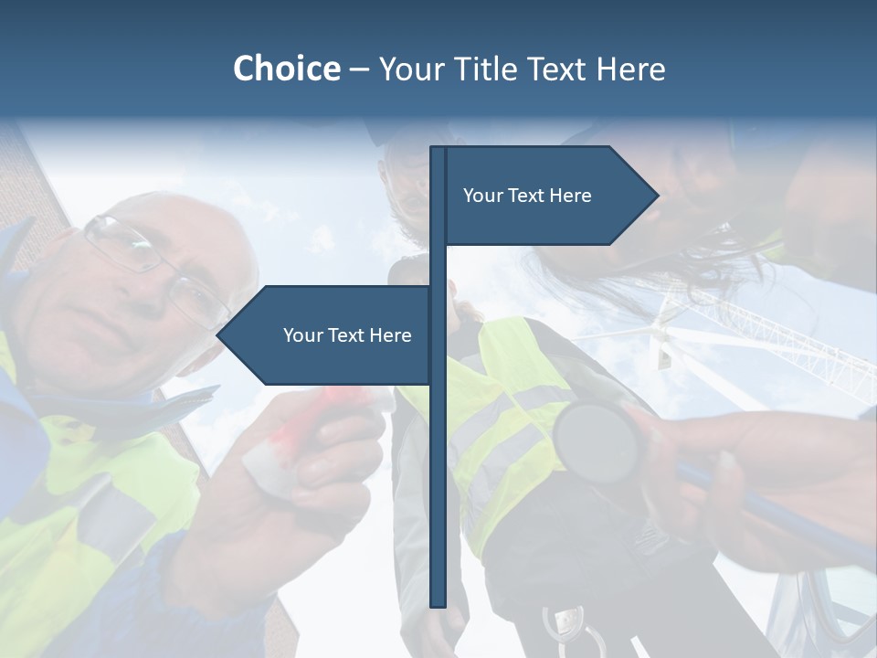 A Group Of People Standing In A Circle Holding Something PowerPoint Template