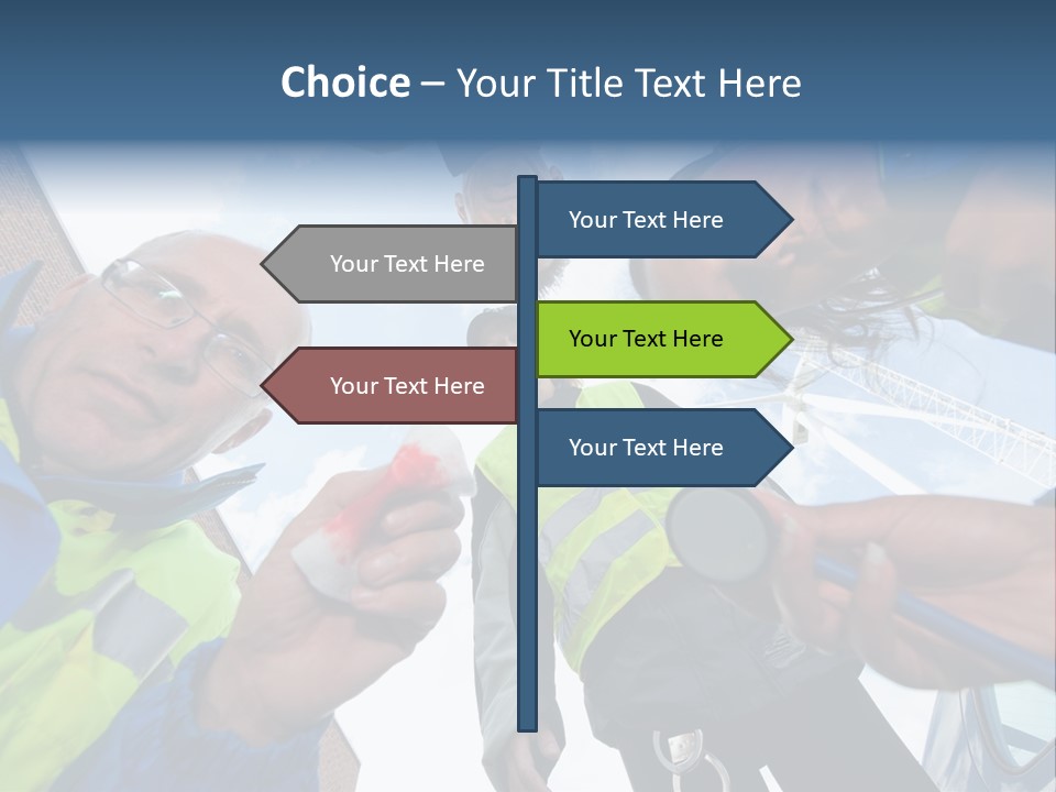 A Group Of People Standing In A Circle Holding Something PowerPoint Template