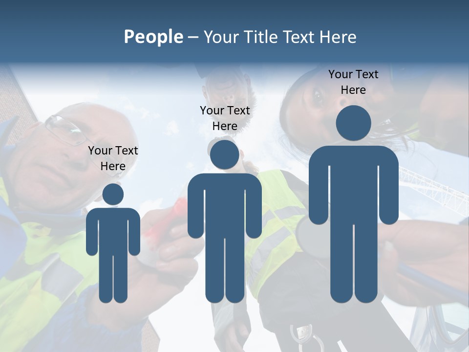 A Group Of People Standing In A Circle Holding Something PowerPoint Template