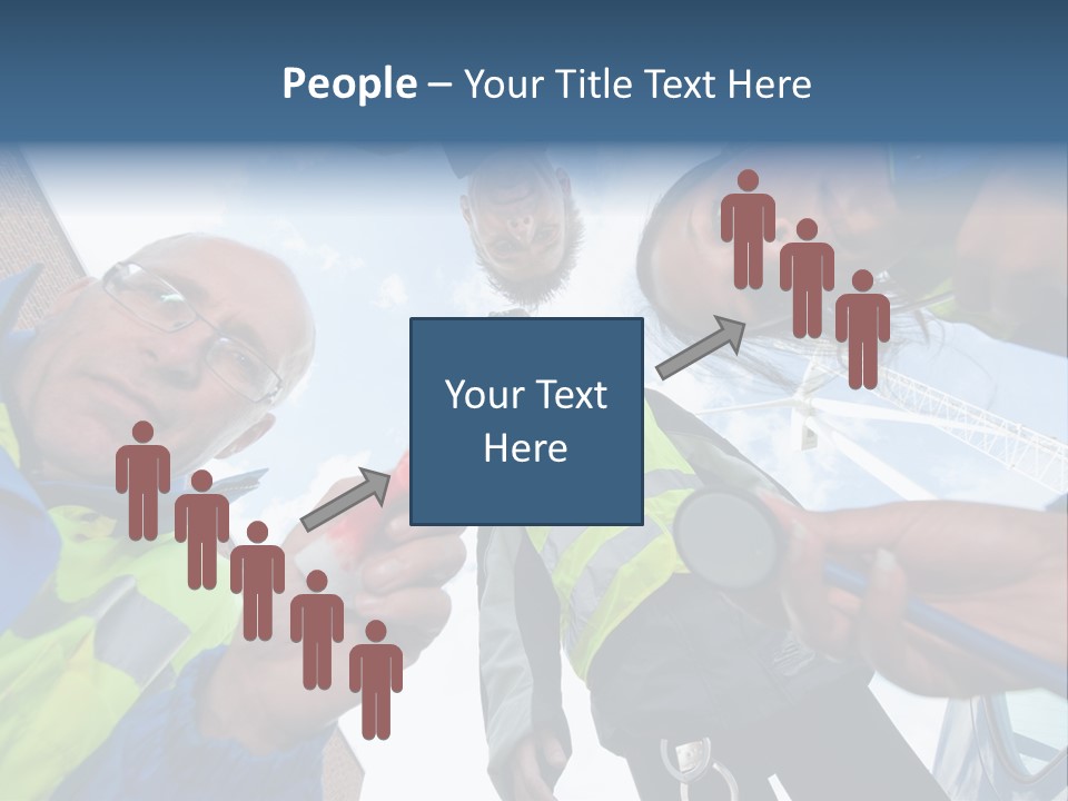 A Group Of People Standing In A Circle Holding Something PowerPoint Template