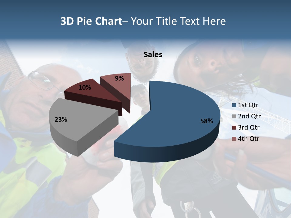 A Group Of People Standing In A Circle Holding Something PowerPoint Template