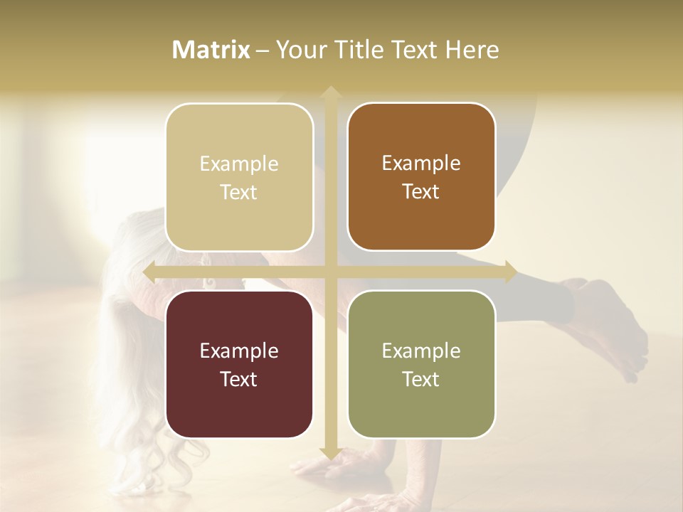 Stretch Woman Bakasana PowerPoint Template