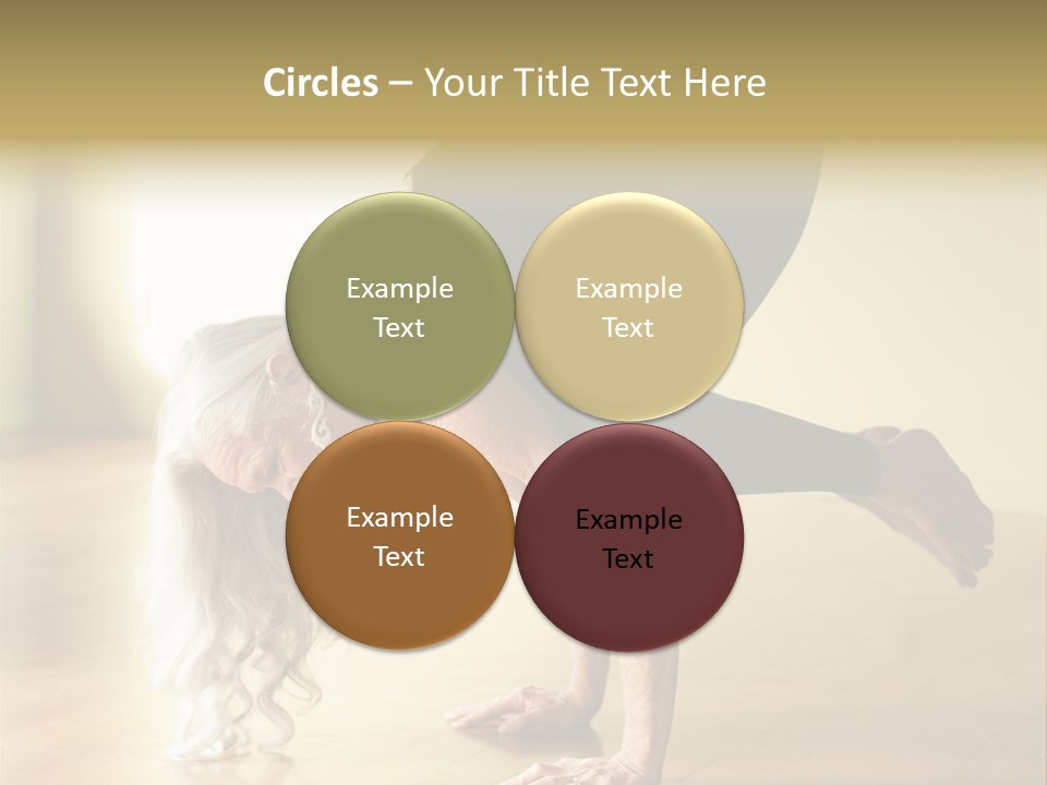 Stretch Woman Bakasana PowerPoint Template