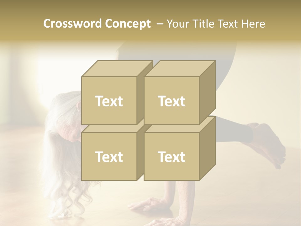 Stretch Woman Bakasana PowerPoint Template