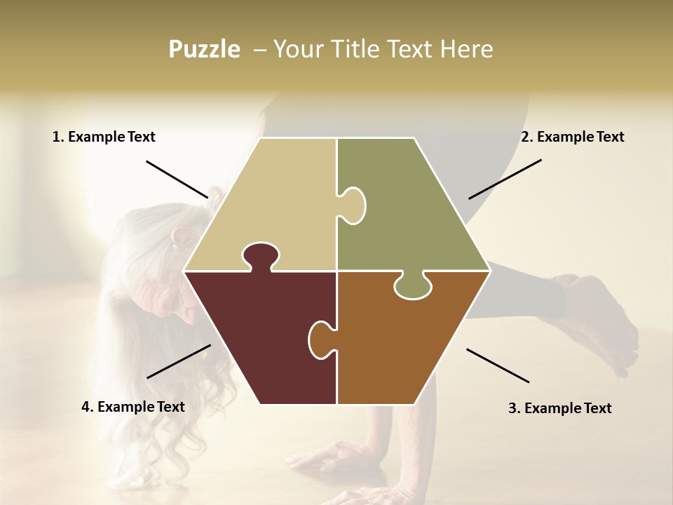 Stretch Woman Bakasana PowerPoint Template