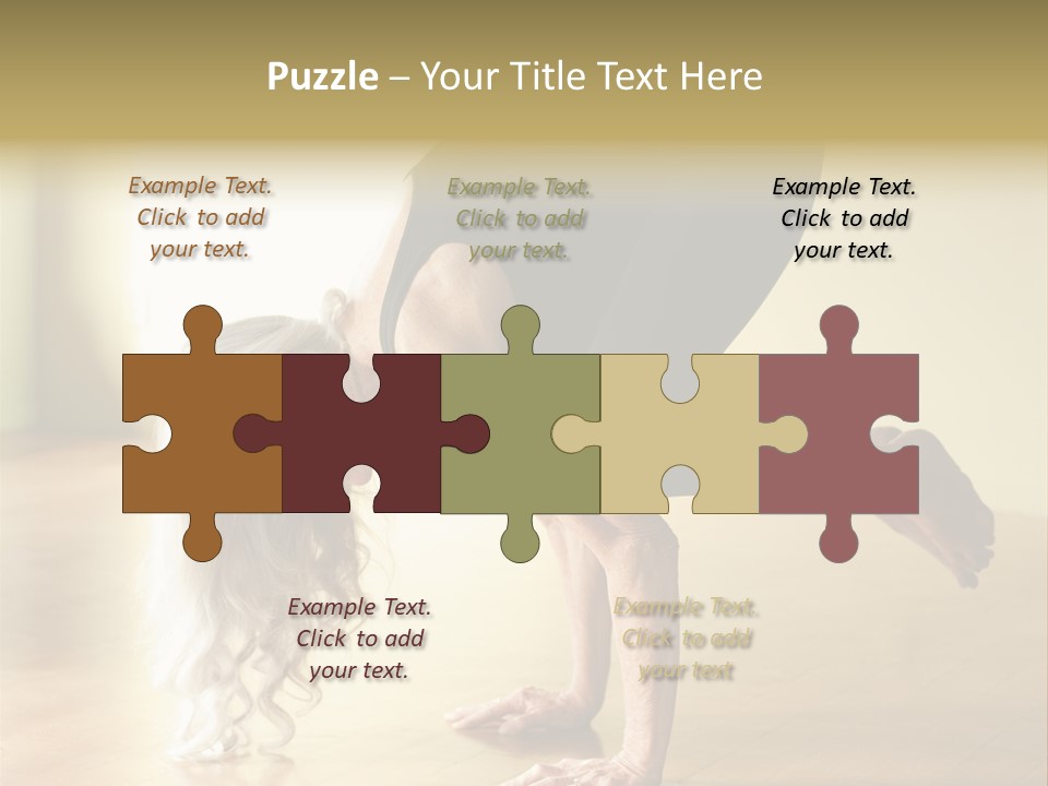 Stretch Woman Bakasana PowerPoint Template