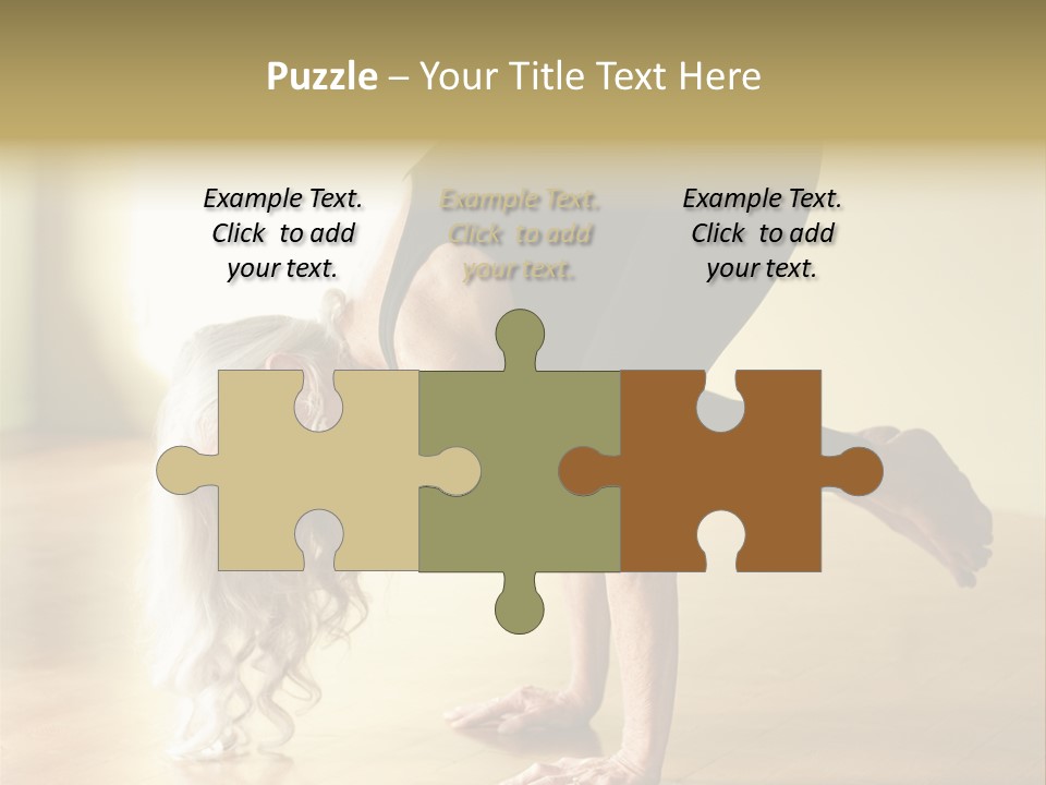 Stretch Woman Bakasana PowerPoint Template