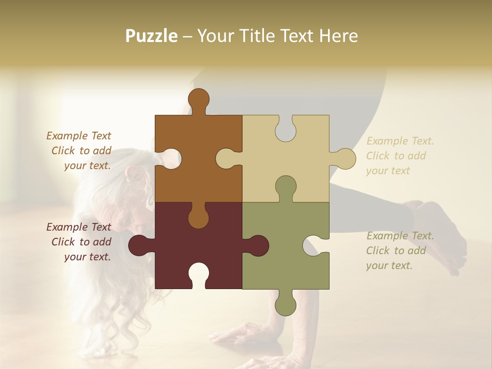 Stretch Woman Bakasana PowerPoint Template