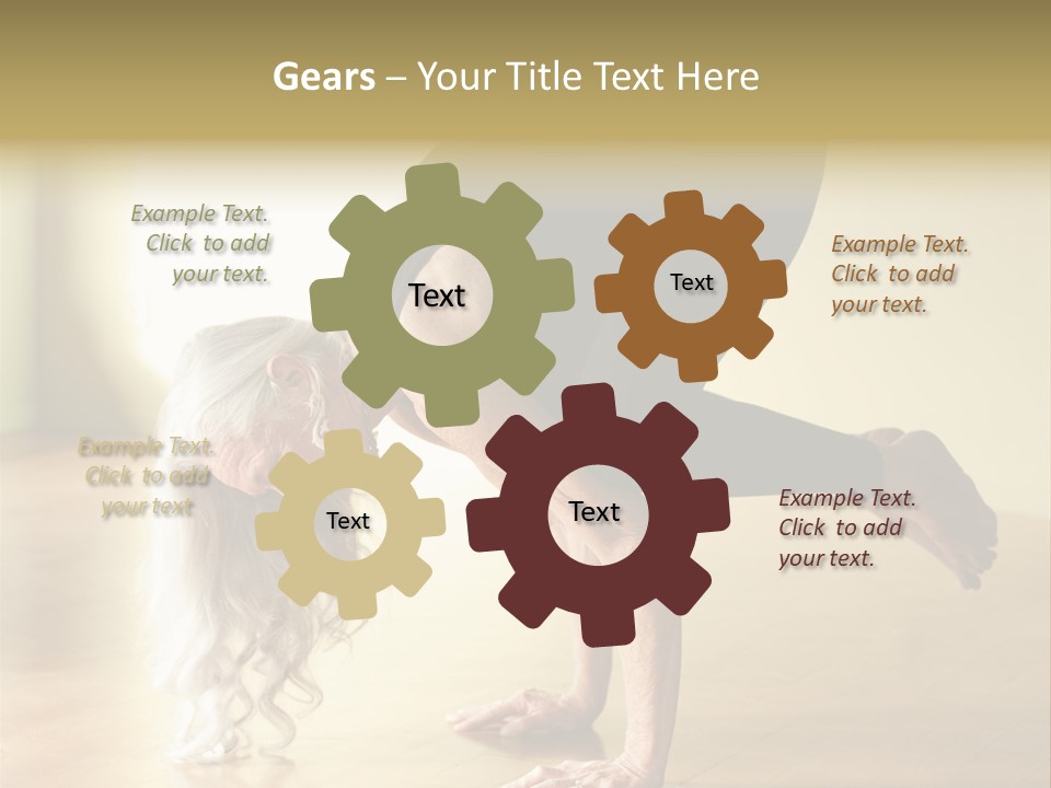 Stretch Woman Bakasana PowerPoint Template