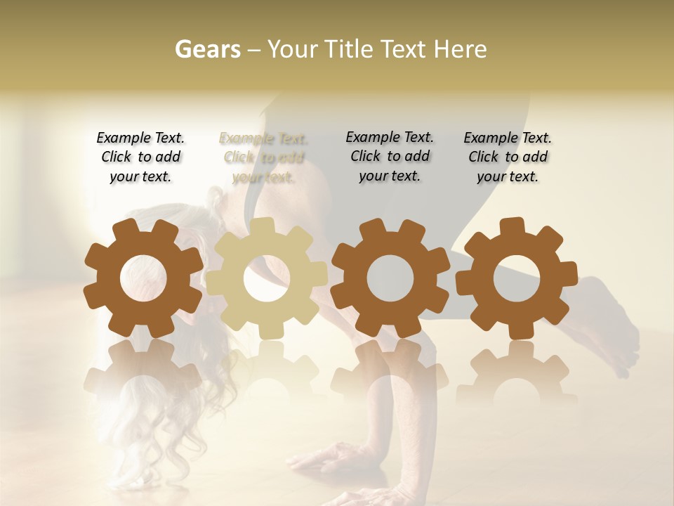 Stretch Woman Bakasana PowerPoint Template