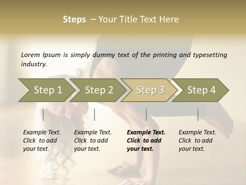 Stretch Woman Bakasana PowerPoint Template