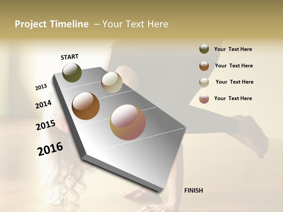 Stretch Woman Bakasana PowerPoint Template