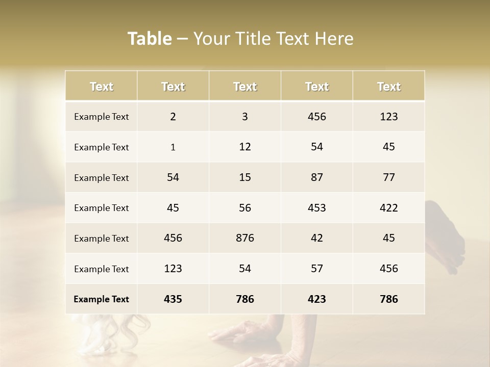 Stretch Woman Bakasana PowerPoint Template