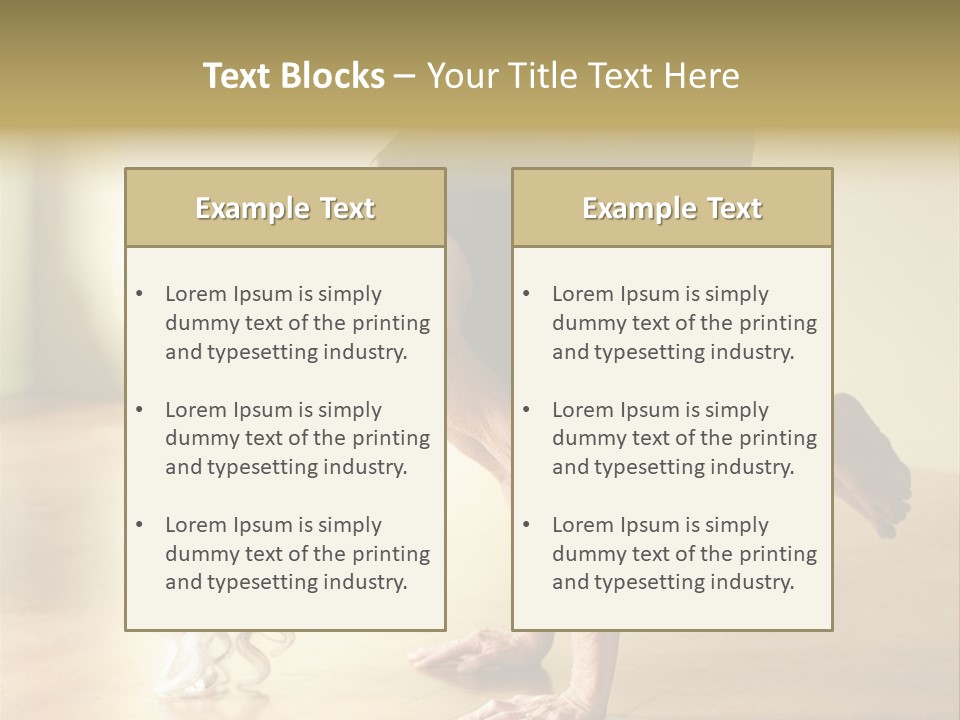 Stretch Woman Bakasana PowerPoint Template