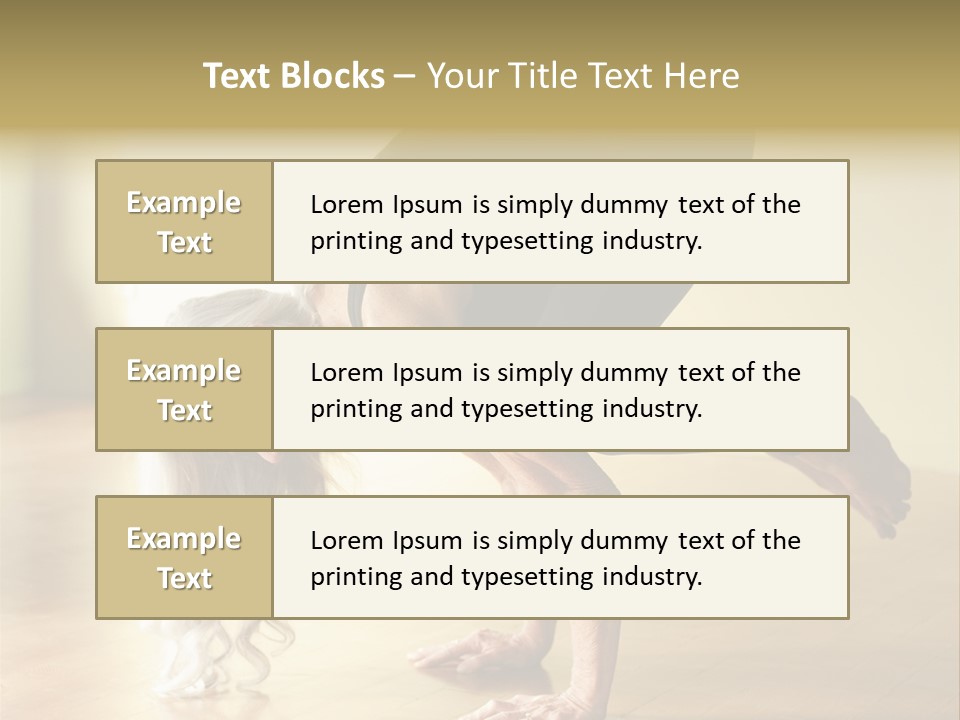 Stretch Woman Bakasana PowerPoint Template