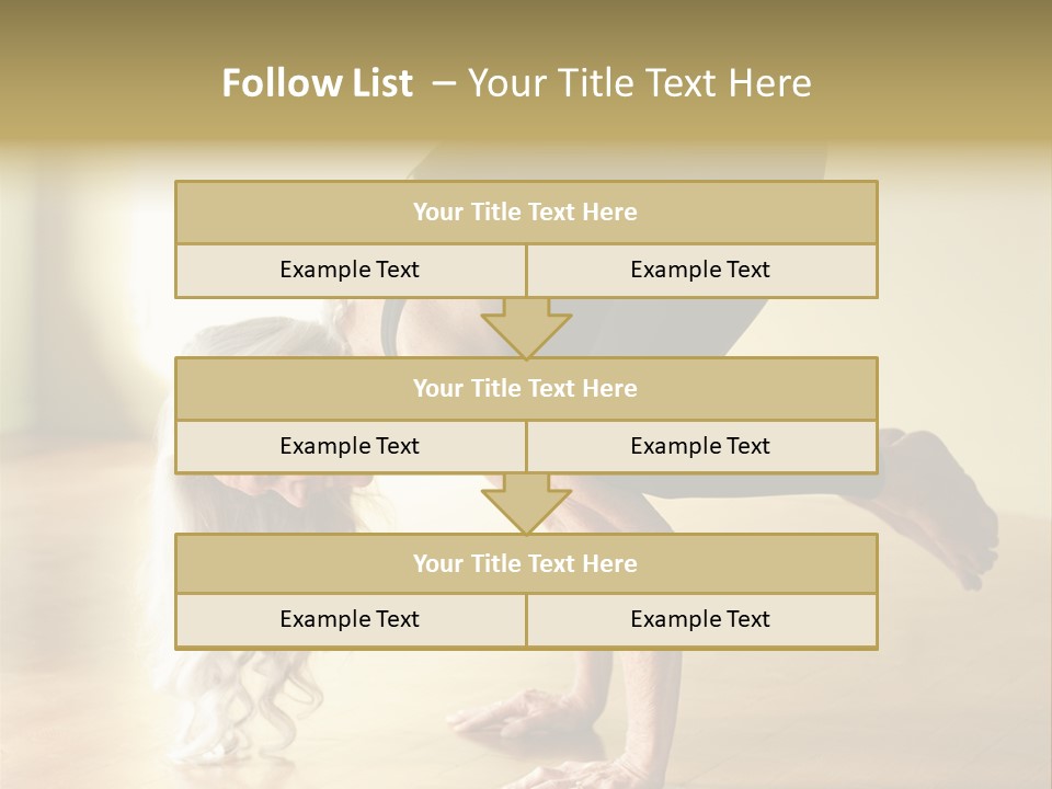 Stretch Woman Bakasana PowerPoint Template