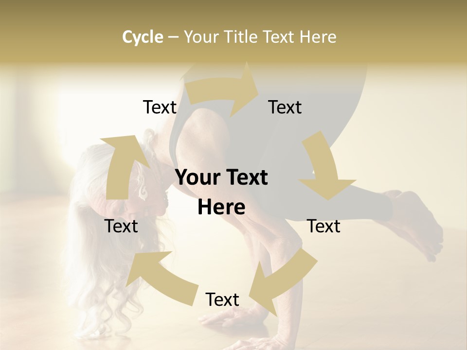 Stretch Woman Bakasana PowerPoint Template