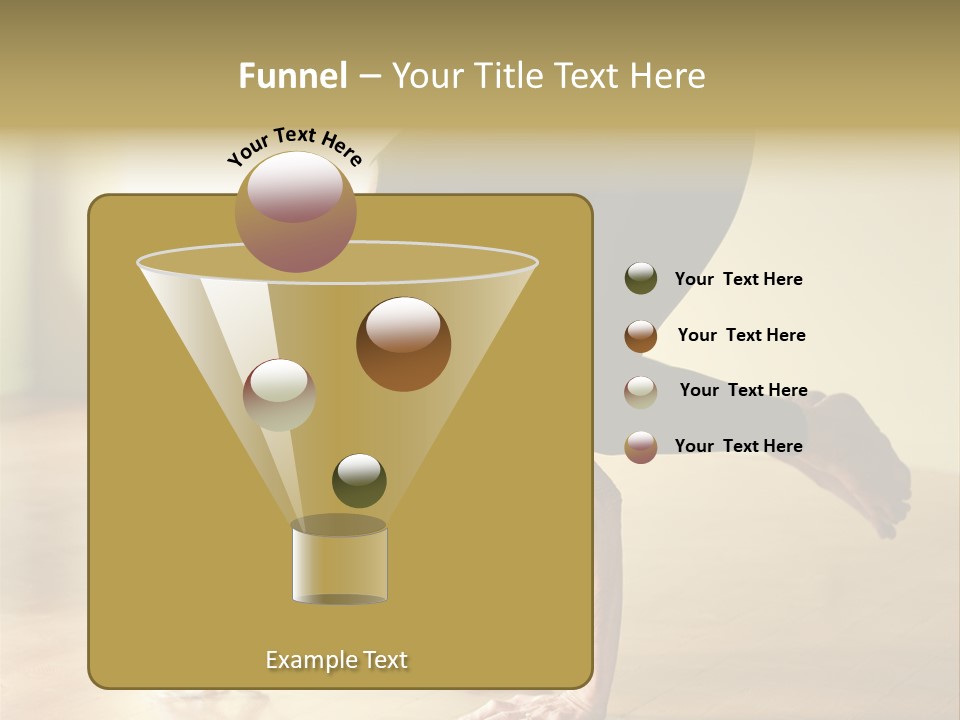 Stretch Woman Bakasana PowerPoint Template