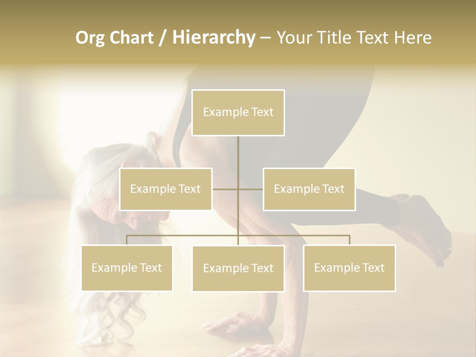 Stretch Woman Bakasana PowerPoint Template