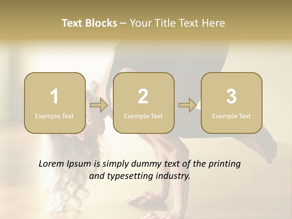 Stretch Woman Bakasana PowerPoint Template