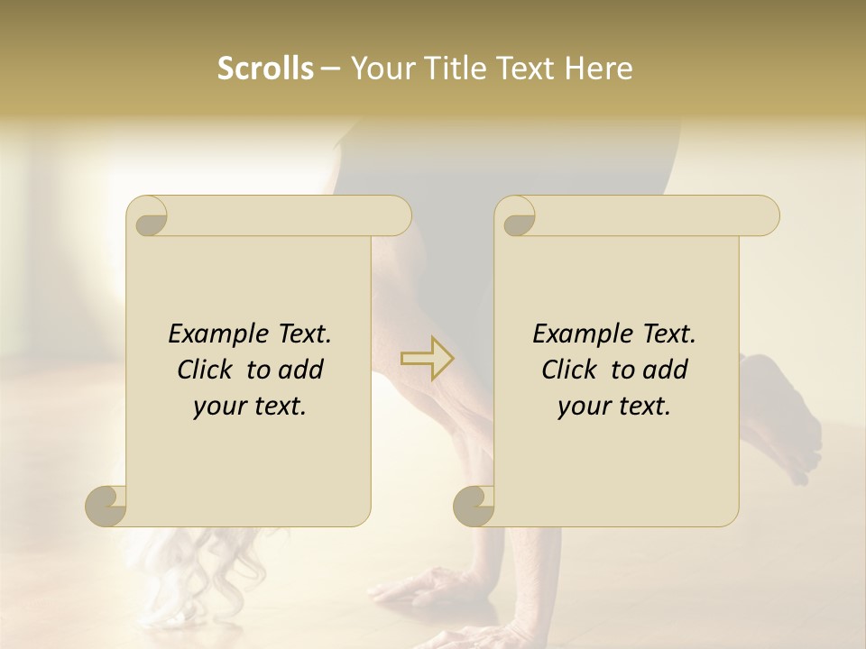 Stretch Woman Bakasana PowerPoint Template