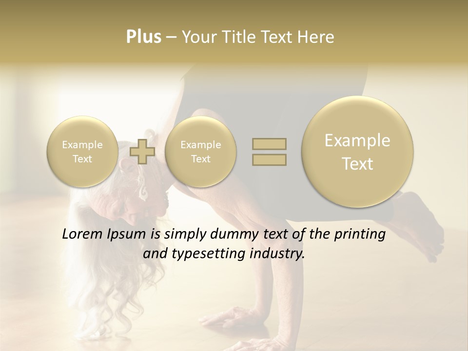 Stretch Woman Bakasana PowerPoint Template