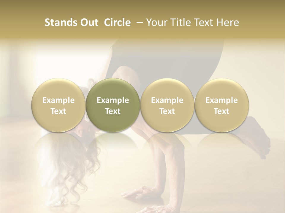 Stretch Woman Bakasana PowerPoint Template