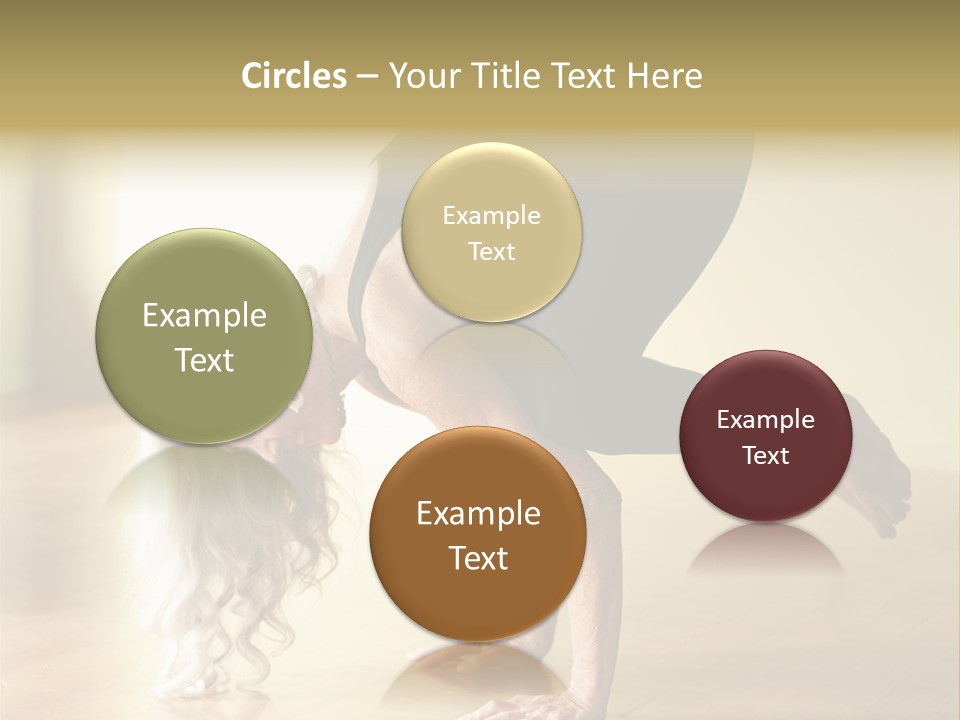 Stretch Woman Bakasana PowerPoint Template