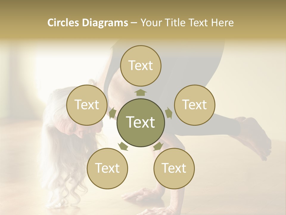 Stretch Woman Bakasana PowerPoint Template