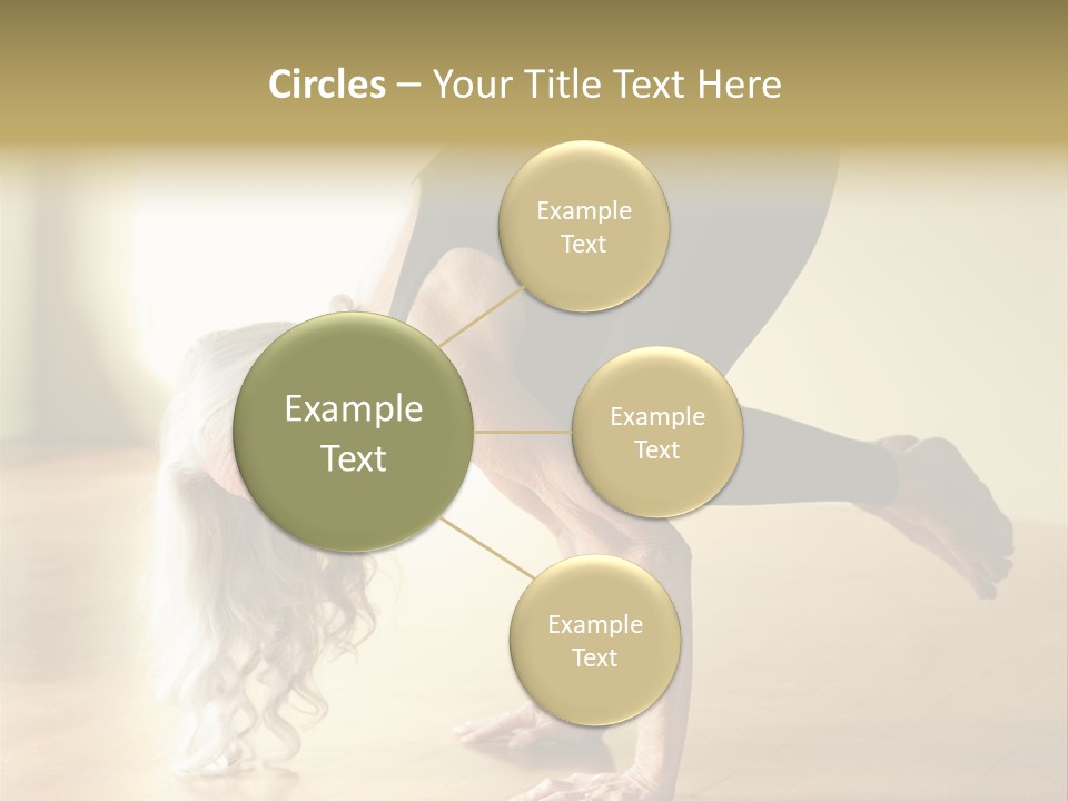 Stretch Woman Bakasana PowerPoint Template