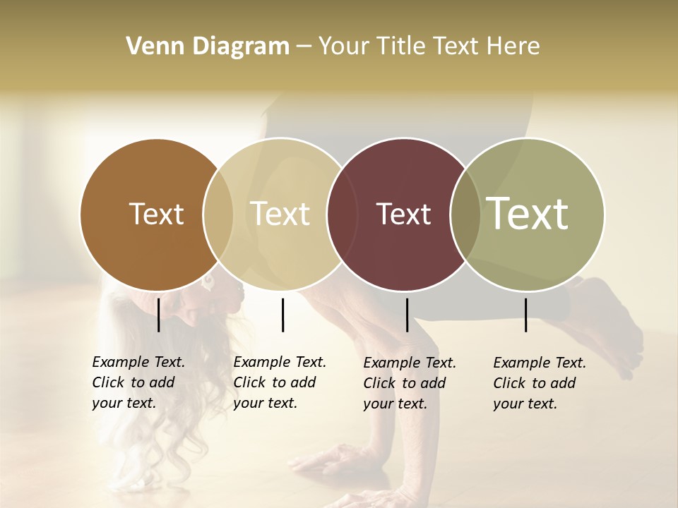 Stretch Woman Bakasana PowerPoint Template