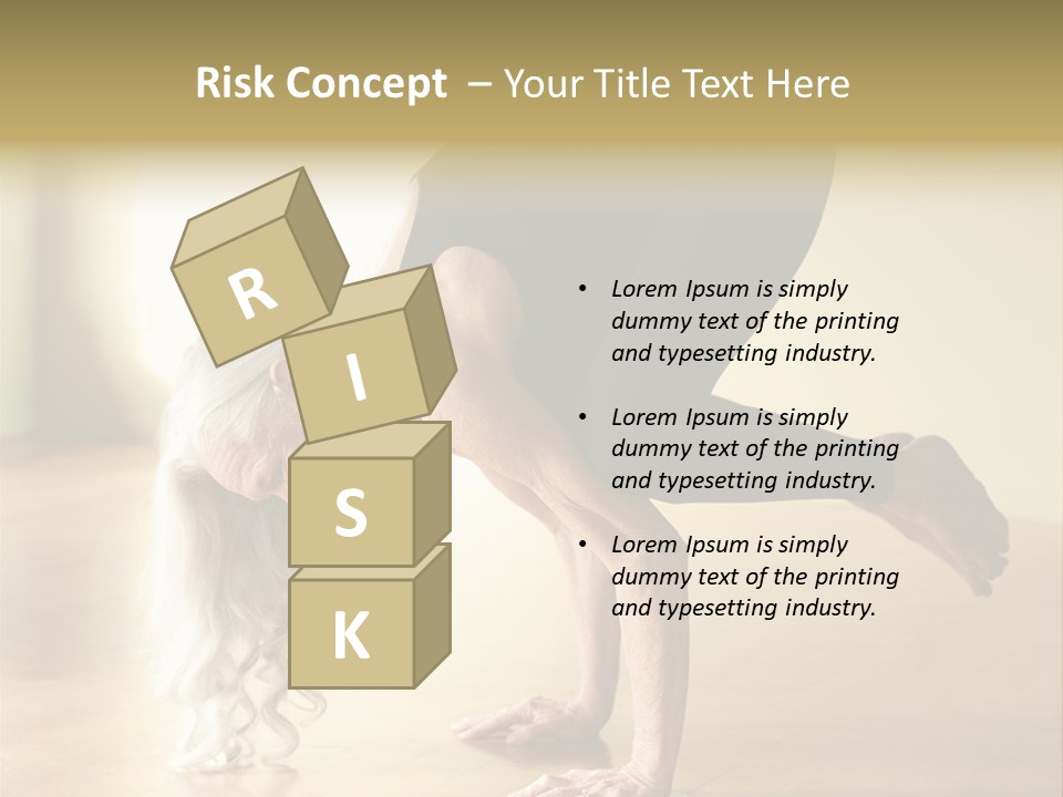 Stretch Woman Bakasana PowerPoint Template