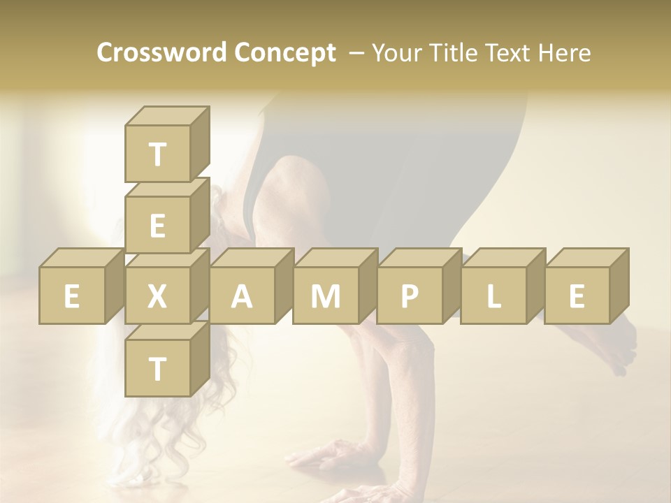 Stretch Woman Bakasana PowerPoint Template