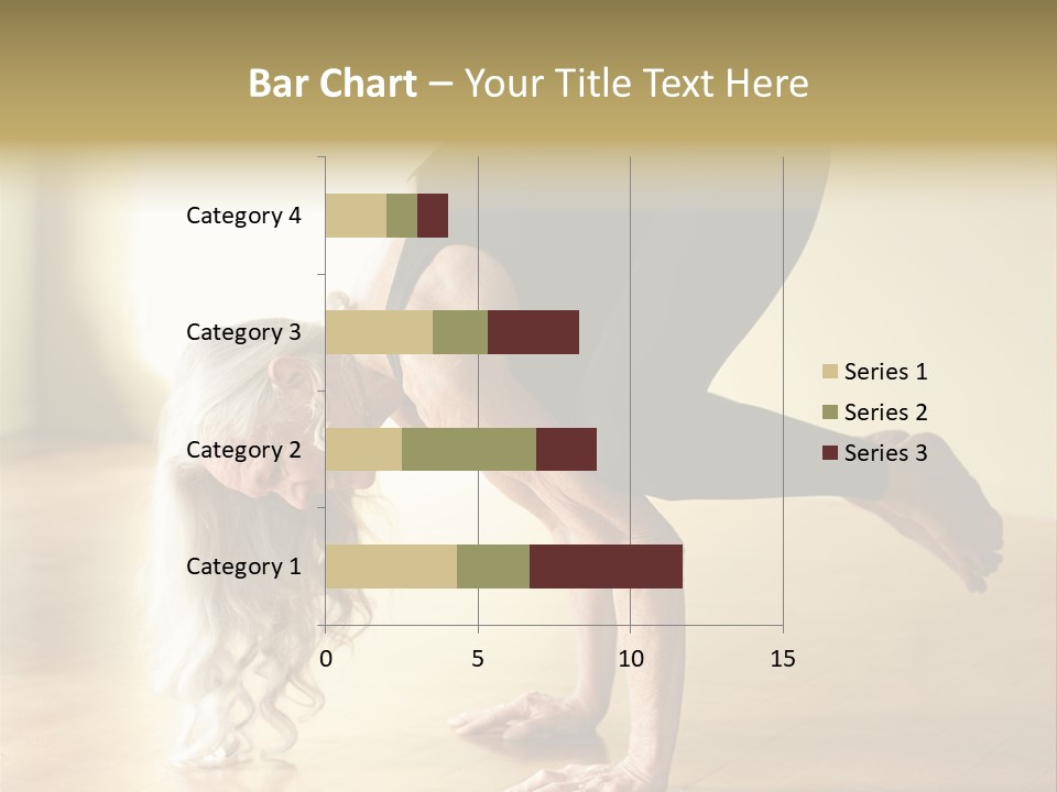 Stretch Woman Bakasana PowerPoint Template