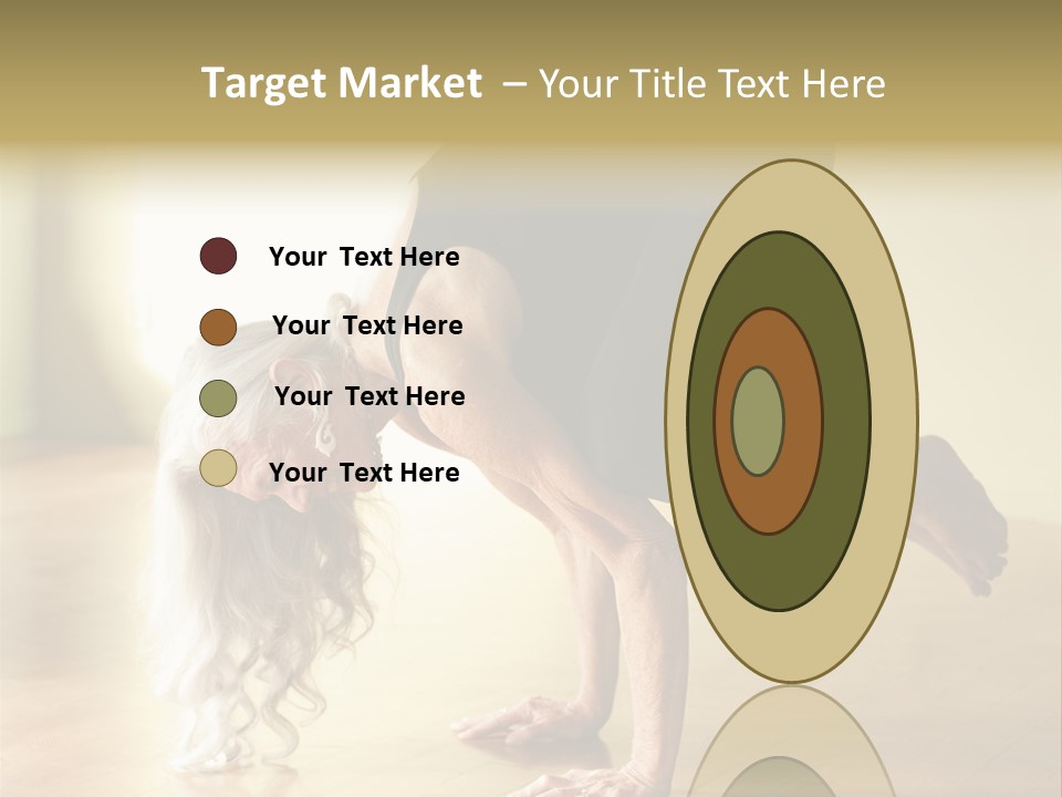 Stretch Woman Bakasana PowerPoint Template