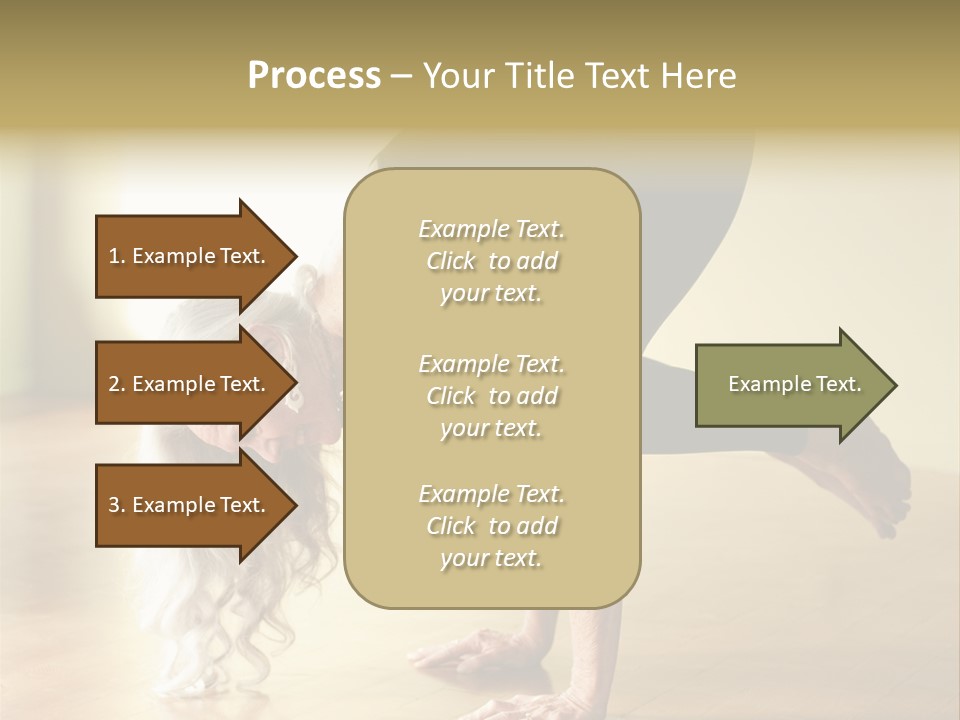 Stretch Woman Bakasana PowerPoint Template