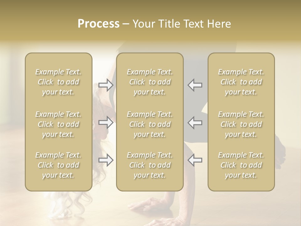 Stretch Woman Bakasana PowerPoint Template