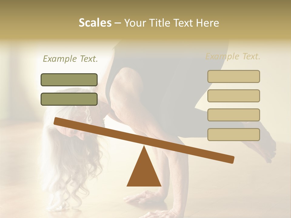 Stretch Woman Bakasana PowerPoint Template