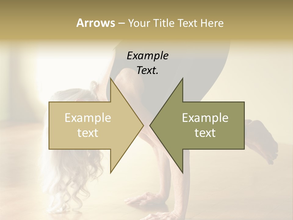 Stretch Woman Bakasana PowerPoint Template