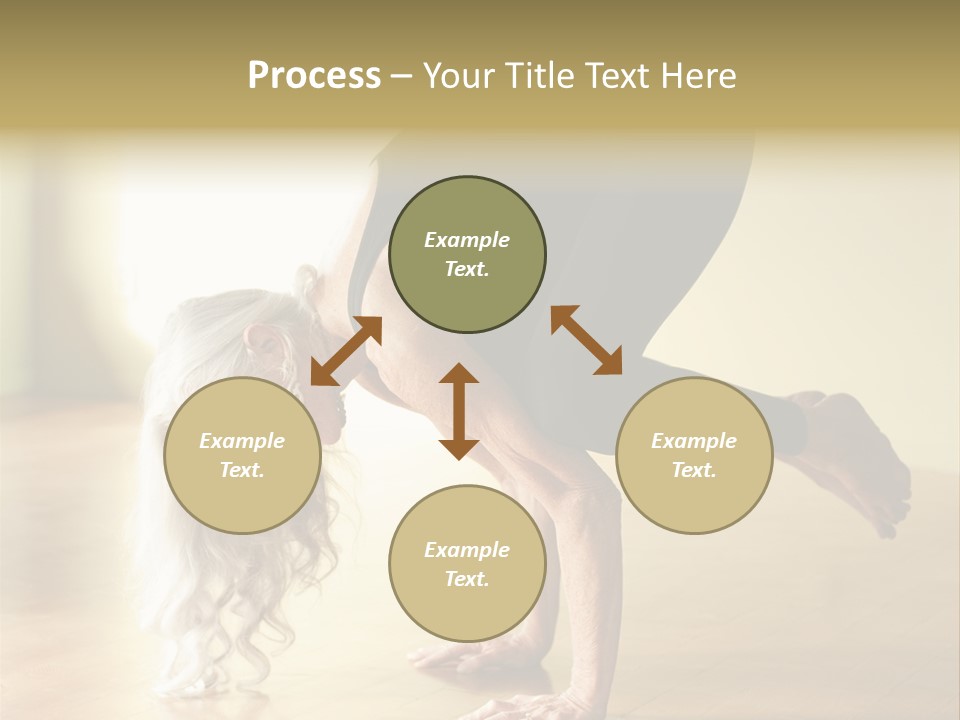 Stretch Woman Bakasana PowerPoint Template